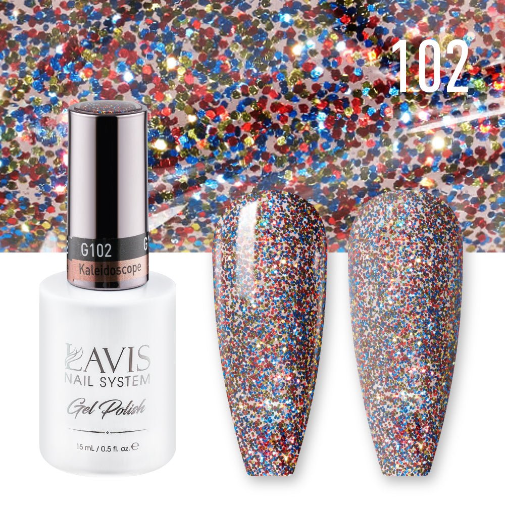 Lavis Gel Nail Polish Duo - 102 Kaleidoscope - DTK Nail Supply