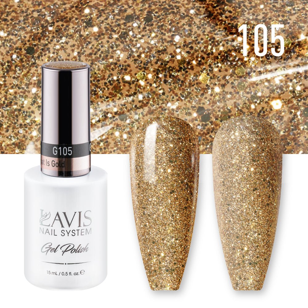 Lavis Gel Nail Polish Duo - 105 All That Is Gold - DTK Nail Supply