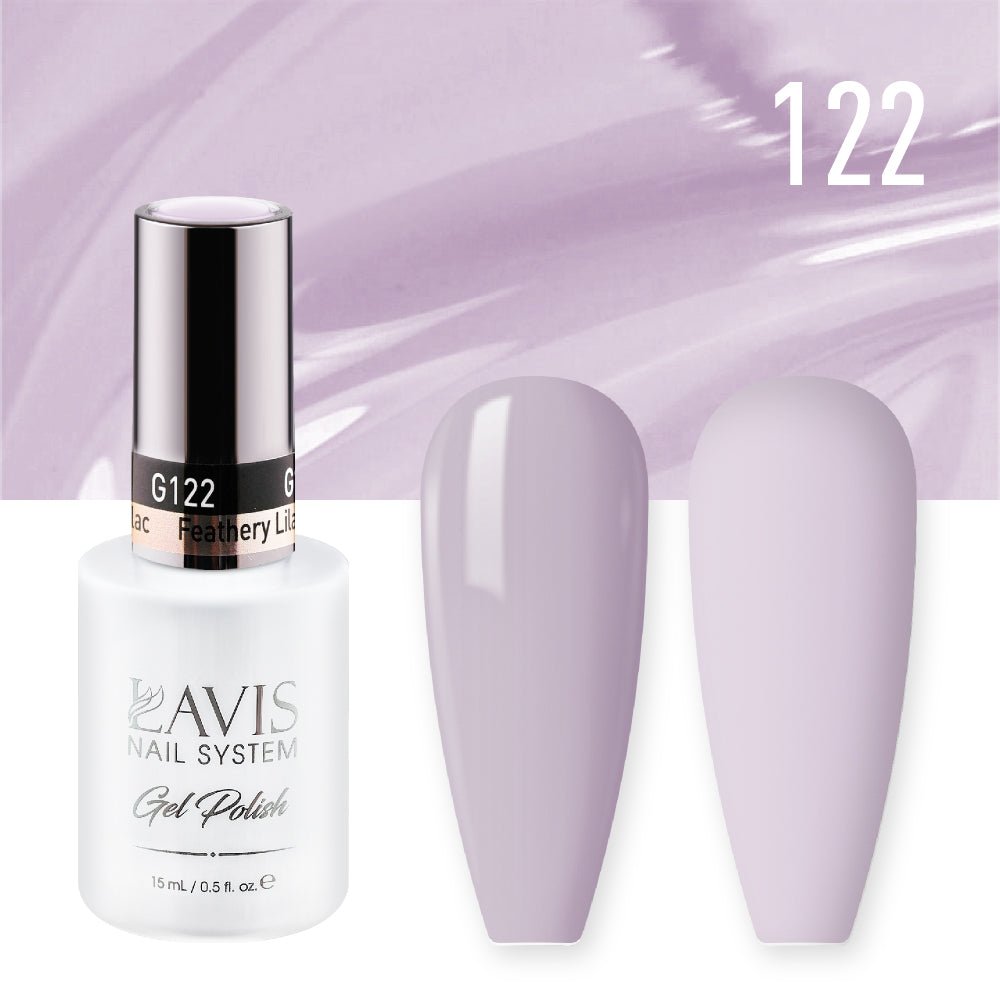 Lavis Gel Nail Polish Duo - 122 Feathery Lilac - DTK Nail Supply
