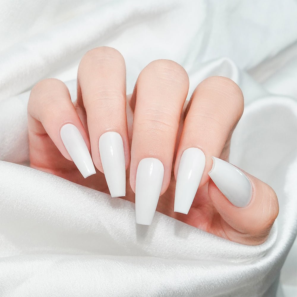 Lavis Gel Nail Polish Duo - 124 White Dove - DTK Nail Supply