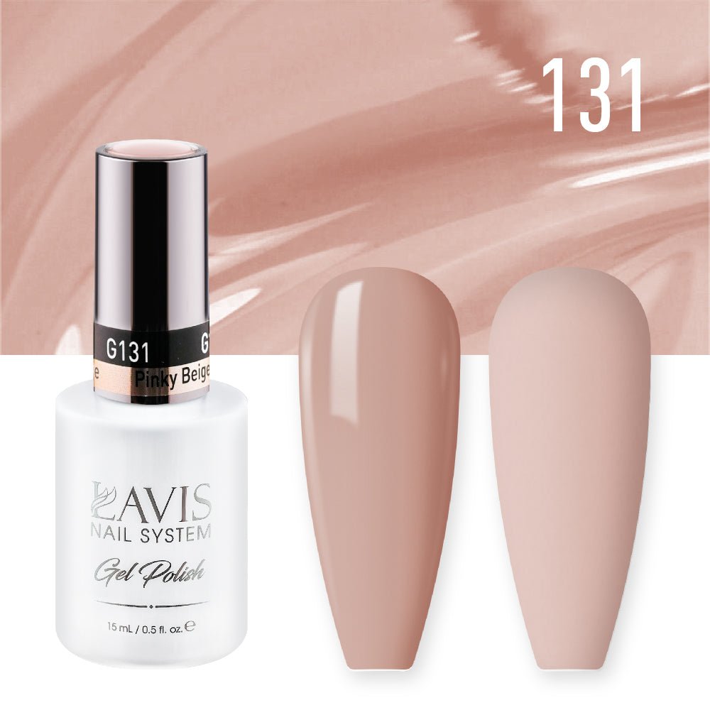 Lavis Gel Nail Polish Duo - 131 Pinky Beige - DTK Nail Supply