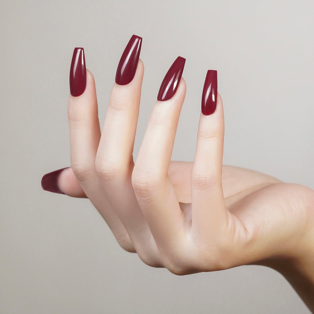 Lavis Gel Nail Polish Duo - 242 Brownie Red - DTK Nail Supply