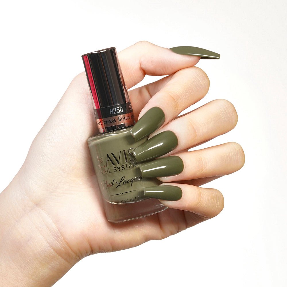 Lavis Gel Nail Polish Duo - 250 Artichoke Green - DTK Nail Supply