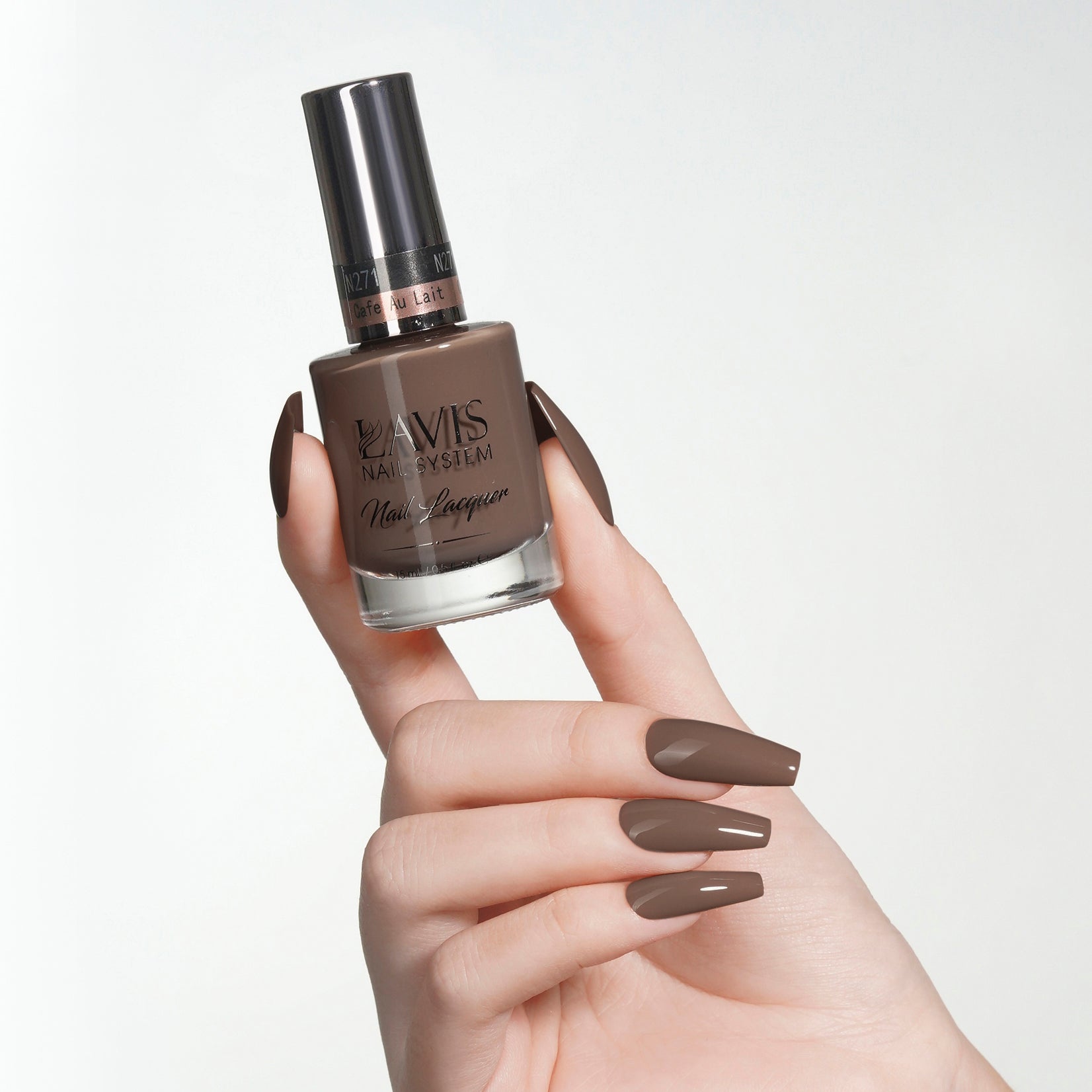 Lavis Gel Nail Polish Duo - 271 Cafe Au Lait - DTK Nail Supply