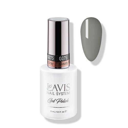 Lavis Gel Polish 075 - Cloudy Gray - DTK Nail Supply
