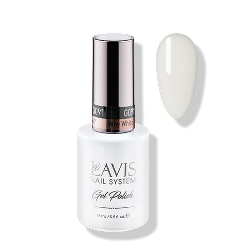 Lavis Gel Polish 091 - Why White? - DTK Nail Supply