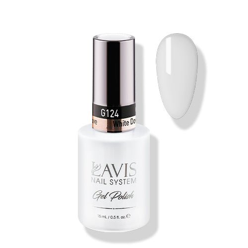 Lavis Gel Polish 124 - White Dove - DTK Nail Supply