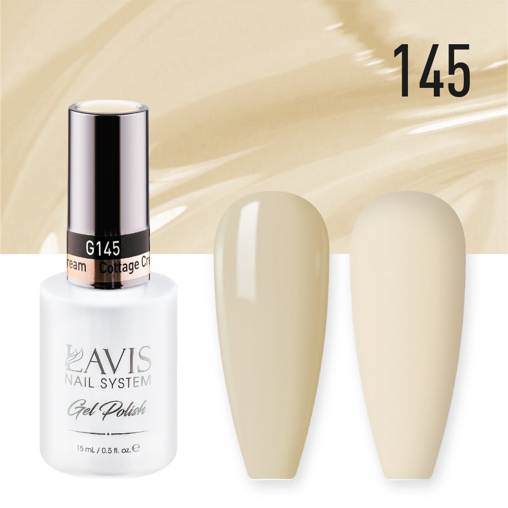 Lavis Gel Polish 145 - Cottage Cream - DTK Nail Supply