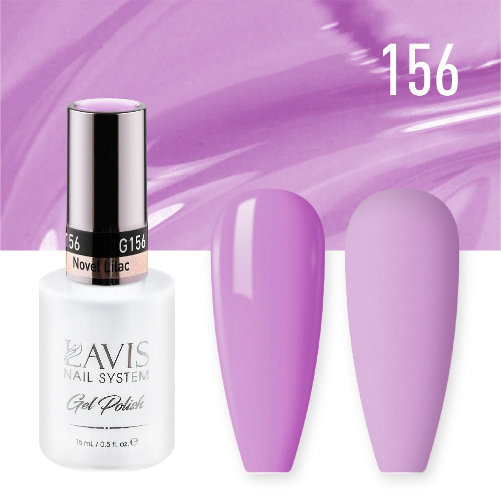 Lavis Gel Polish 156 - Novel Lilac - DTK Nail Supply
