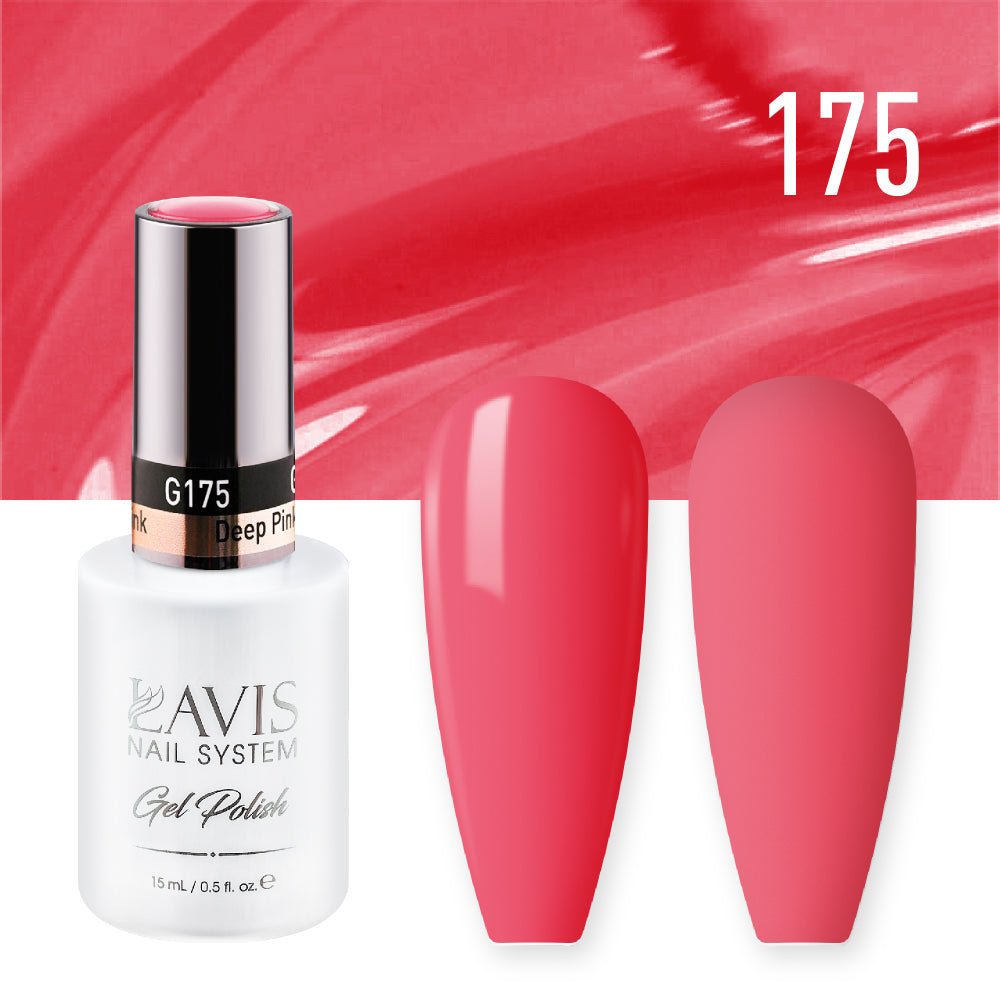 Lavis Gel Polish 175 - Deep Pink - DTK Nail Supply