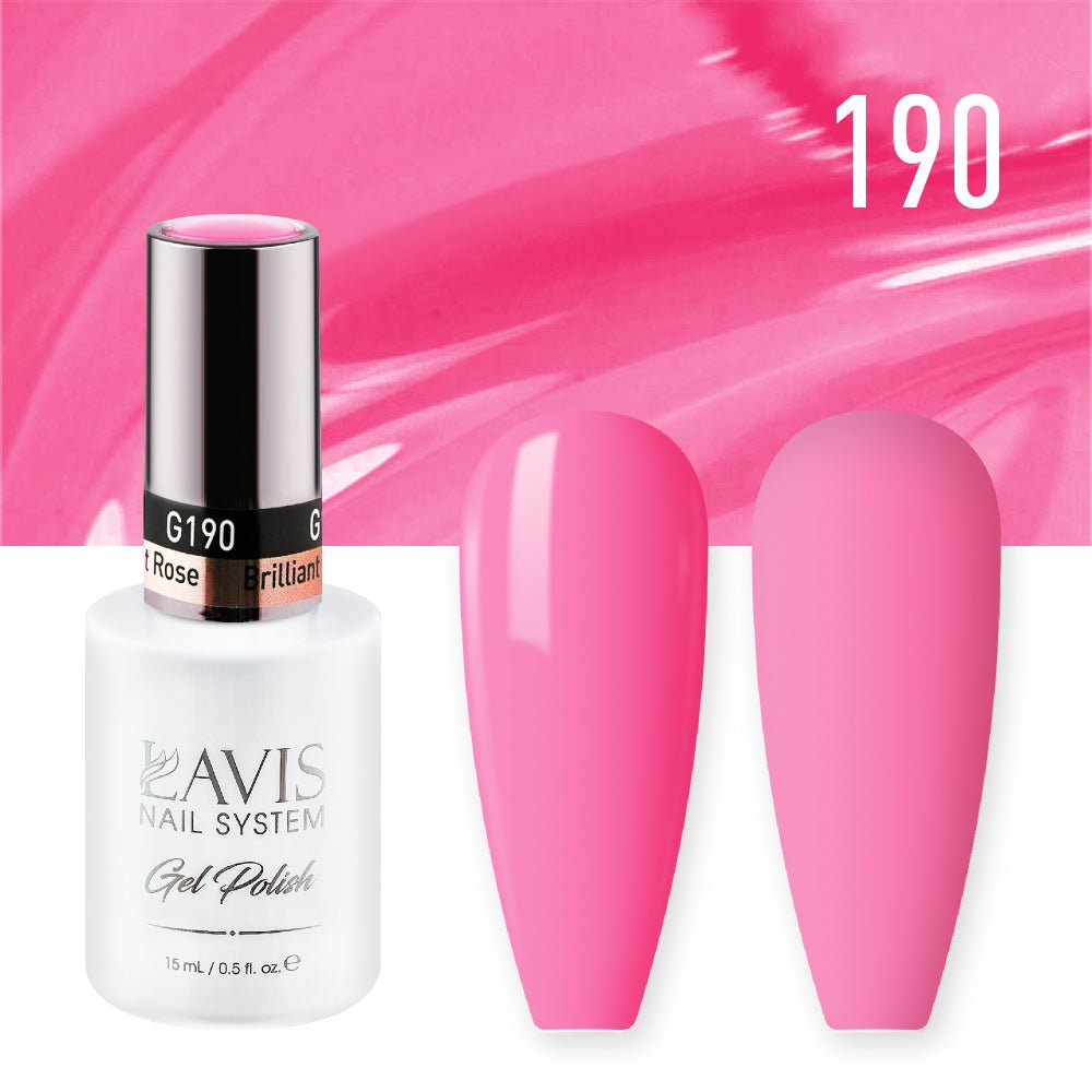 Lavis Gel Polish 190 - Brilliant Rose - DTK Nail Supply