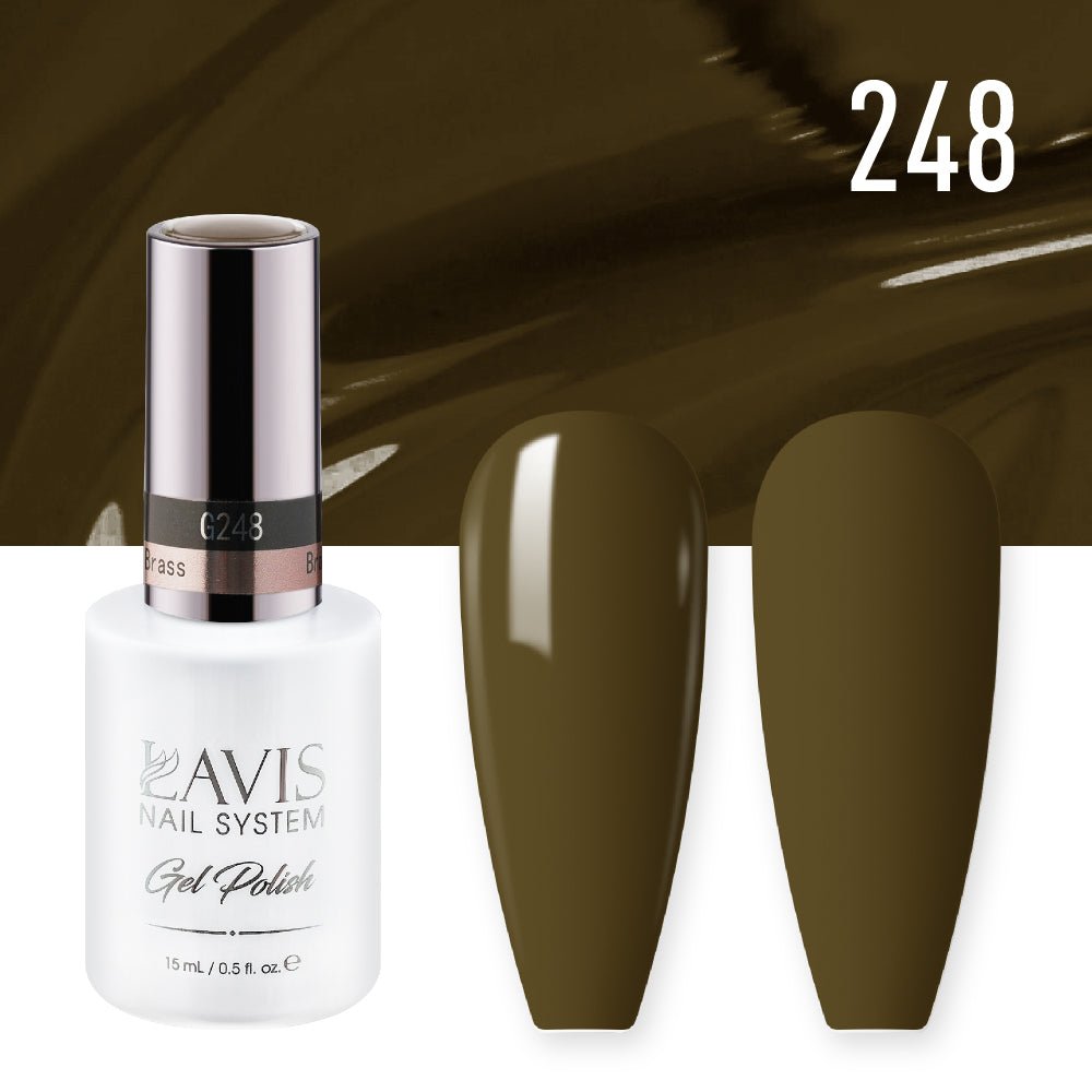 Lavis Gel Polish 248 - Brass - DTK Nail Supply