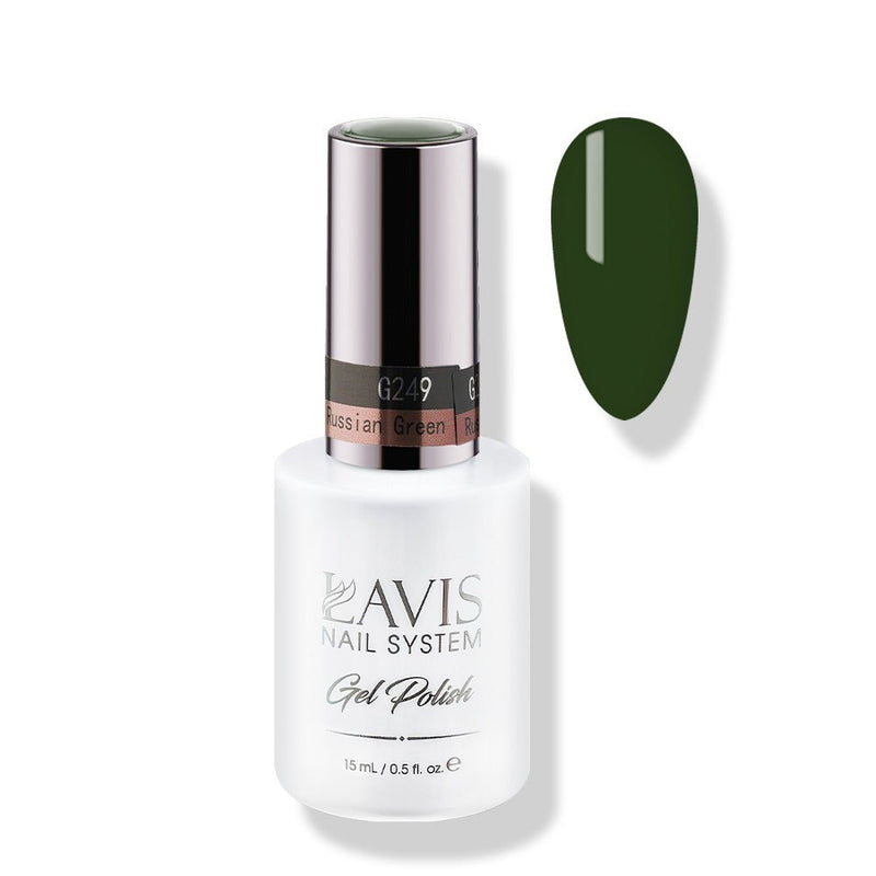 Lavis Gel Polish 249 - Russian Green - DTK Nail Supply