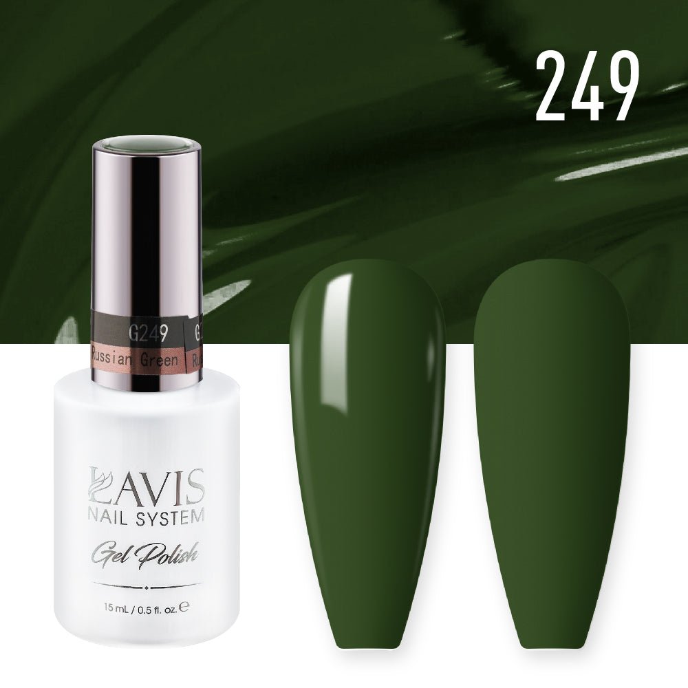 Lavis Gel Polish 249 - Russian Green - DTK Nail Supply