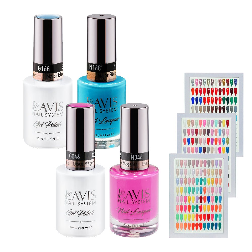 Lavis Gel Polish & Matching Nail Lacquer Duo One Line (252 Colors) - DTK Nail Supply