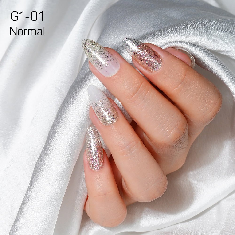 LAVIS Glitter G01 - 01 - Gel Polish 0.5 oz - Galaxy Collection - DTK Nail Supply