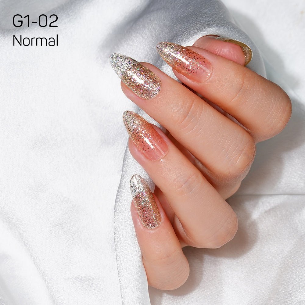 LAVIS Glitter G01 - 02 - Gel Polish 0.5 oz - Galaxy Collection - DTK Nail Supply