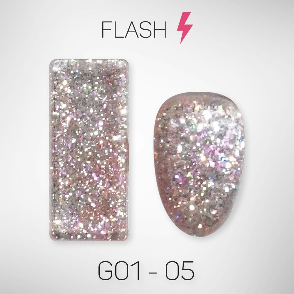 LAVIS Glitter G01 - 05 - Gel Polish 0.5 oz - Galaxy Collection - DTK Nail Supply