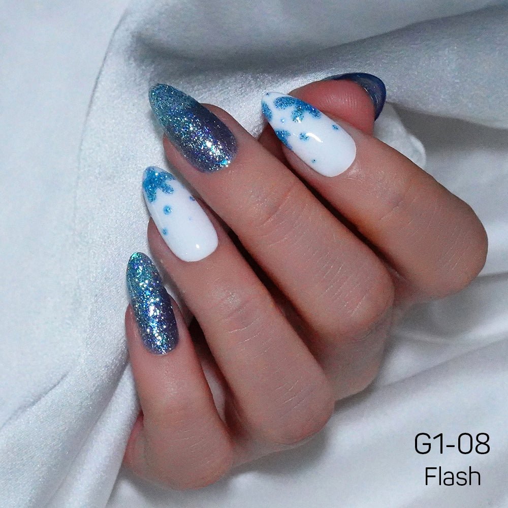 LAVIS Glitter G01 - 08 - Gel Polish 0.5 oz - Galaxy Collection - DTK Nail Supply