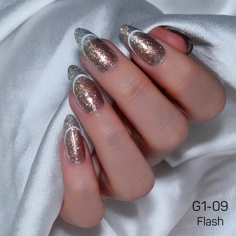 LAVIS Glitter G01 - 09 - Gel Polish 0.5 oz - Galaxy Collection - DTK Nail Supply