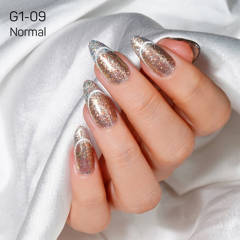 LAVIS Glitter G01 - 09 - Gel Polish 0.5 oz - Galaxy Collection - DTK Nail Supply
