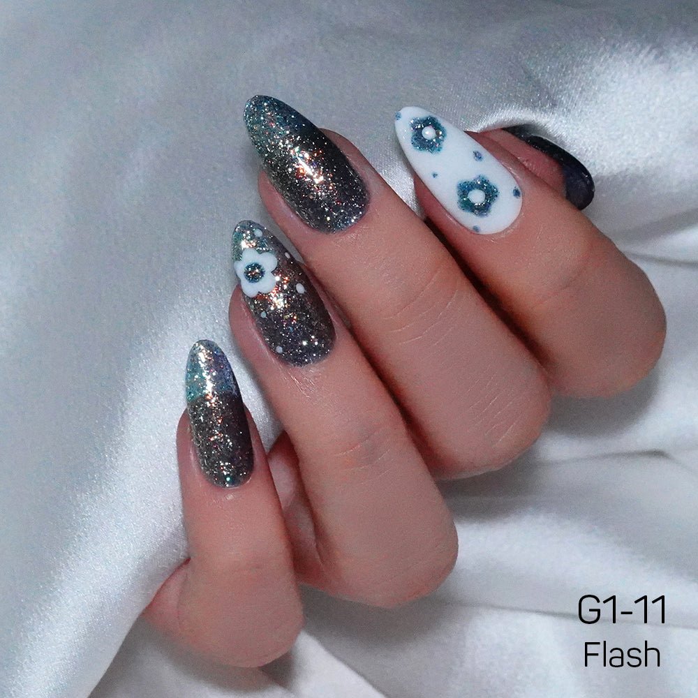 LAVIS Glitter G01 - 11 - Gel Polish 0.5 oz - Galaxy Collection - DTK Nail Supply