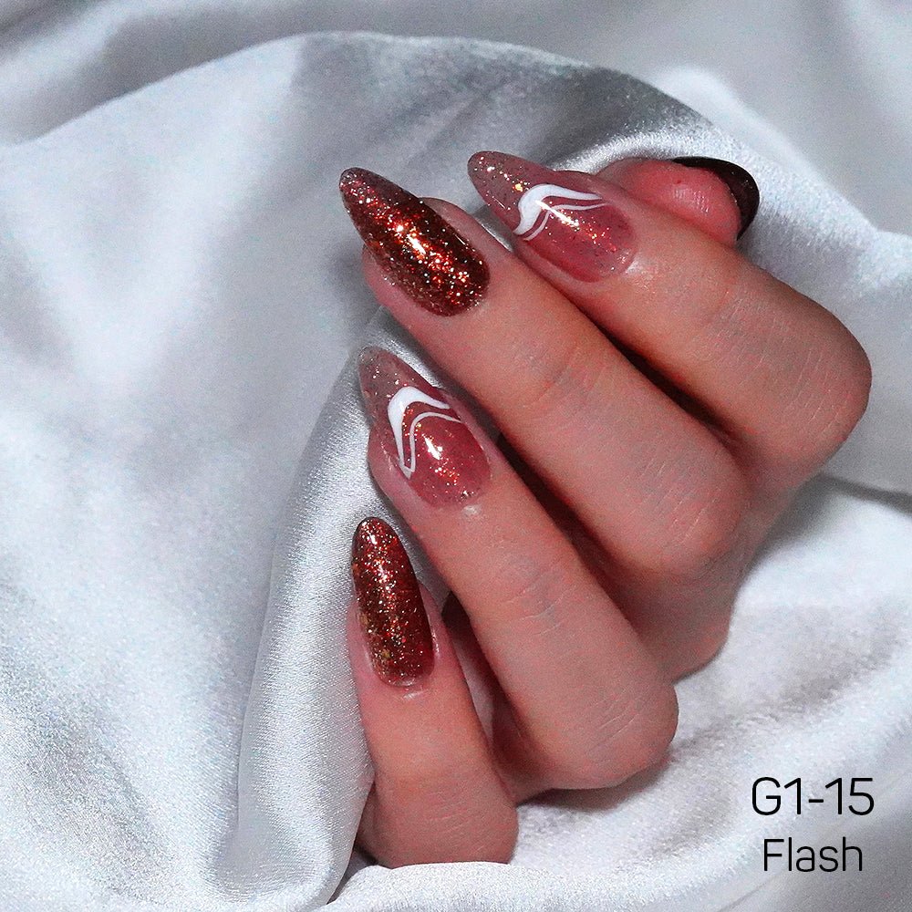 LAVIS Glitter G01 - 15 - Gel Polish 0.5 oz - Galaxy Collection - DTK Nail Supply