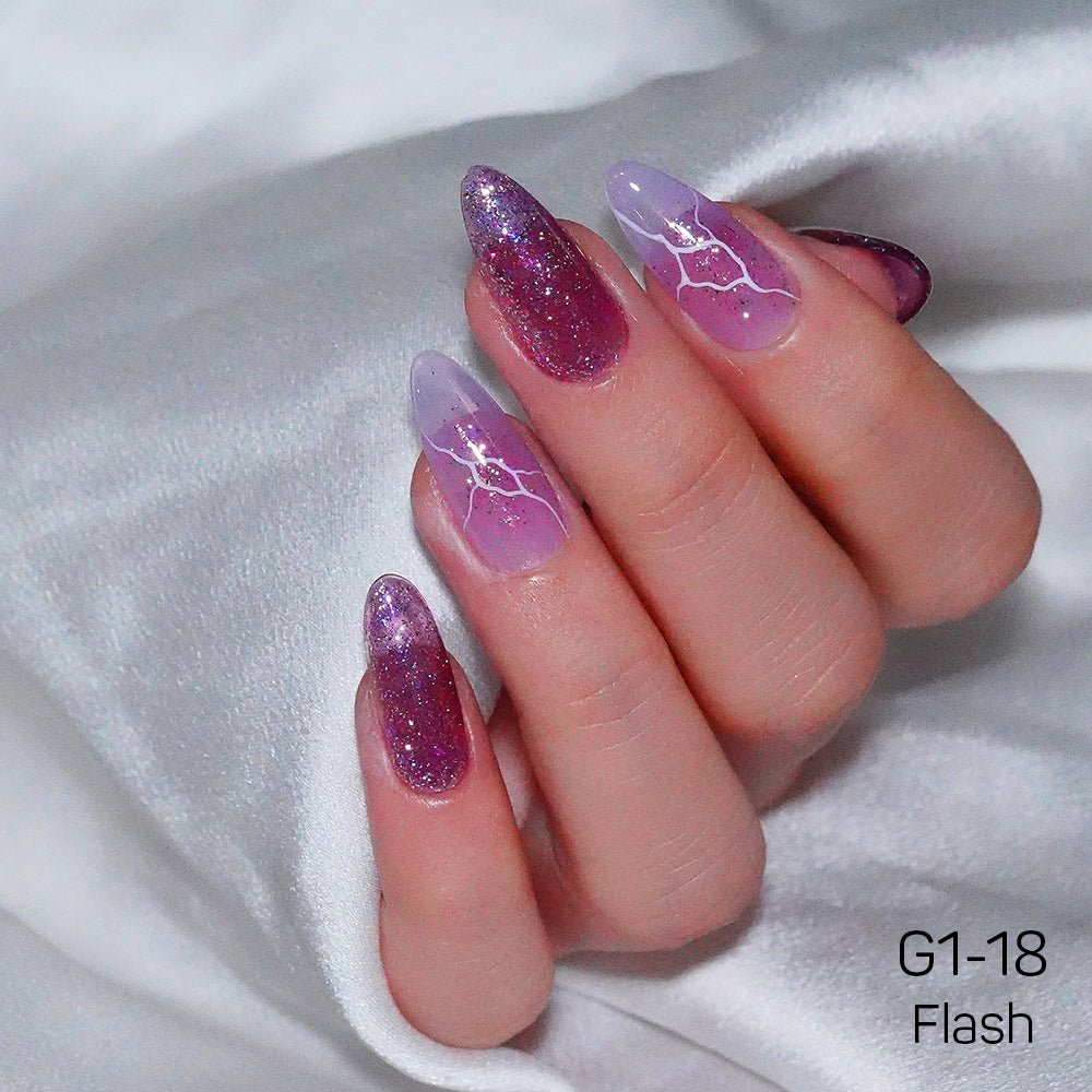 LAVIS Glitter G01 - 18 - Gel Polish 0.5 oz - Galaxy Collection - DTK Nail Supply