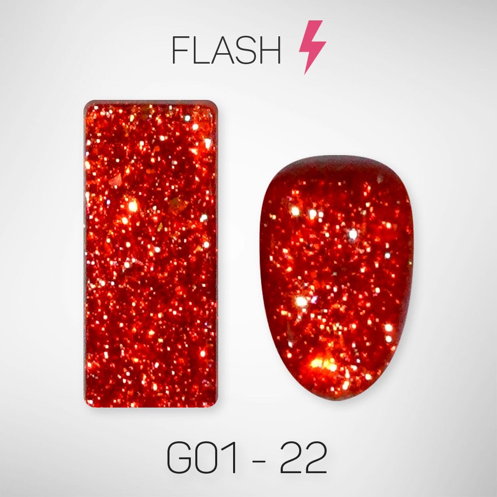 LAVIS Glitter G01 - 22 - Gel Polish 0.5 oz - Galaxy Collection - DTK Nail Supply