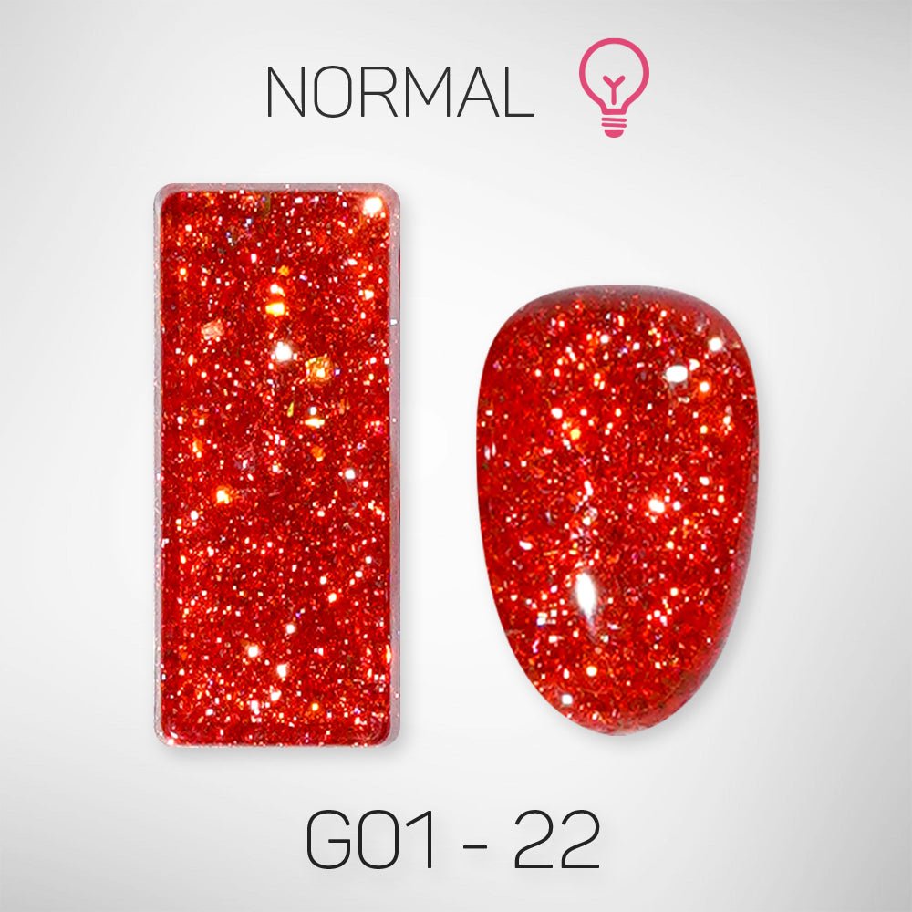 LAVIS Glitter G01 - 22 - Gel Polish 0.5 oz - Galaxy Collection - DTK Nail Supply
