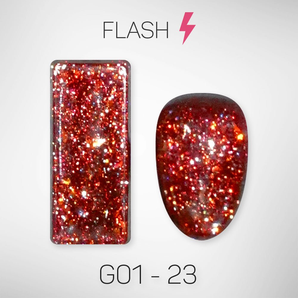 LAVIS Glitter G01 - 23 - Gel Polish 0.5 oz - Galaxy Collection - DTK Nail Supply