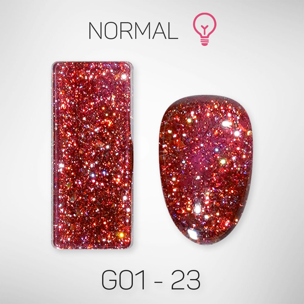 LAVIS Glitter G01 - 23 - Gel Polish 0.5 oz - Galaxy Collection - DTK Nail Supply