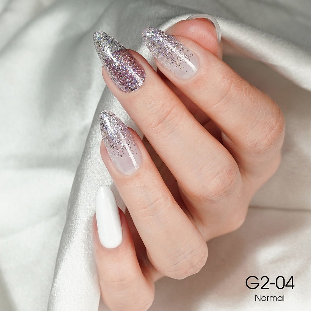 LAVIS Glitter G02 - 04 - Gel Polish 0.5 oz - Pillow Talk Collection - DTK Nail Supply