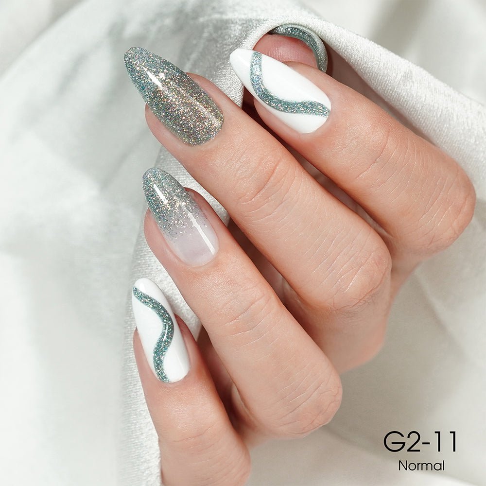 LAVIS Glitter G02 - 11 - Gel Polish 0.5 oz - Pillow Talk Collection - DTK Nail Supply