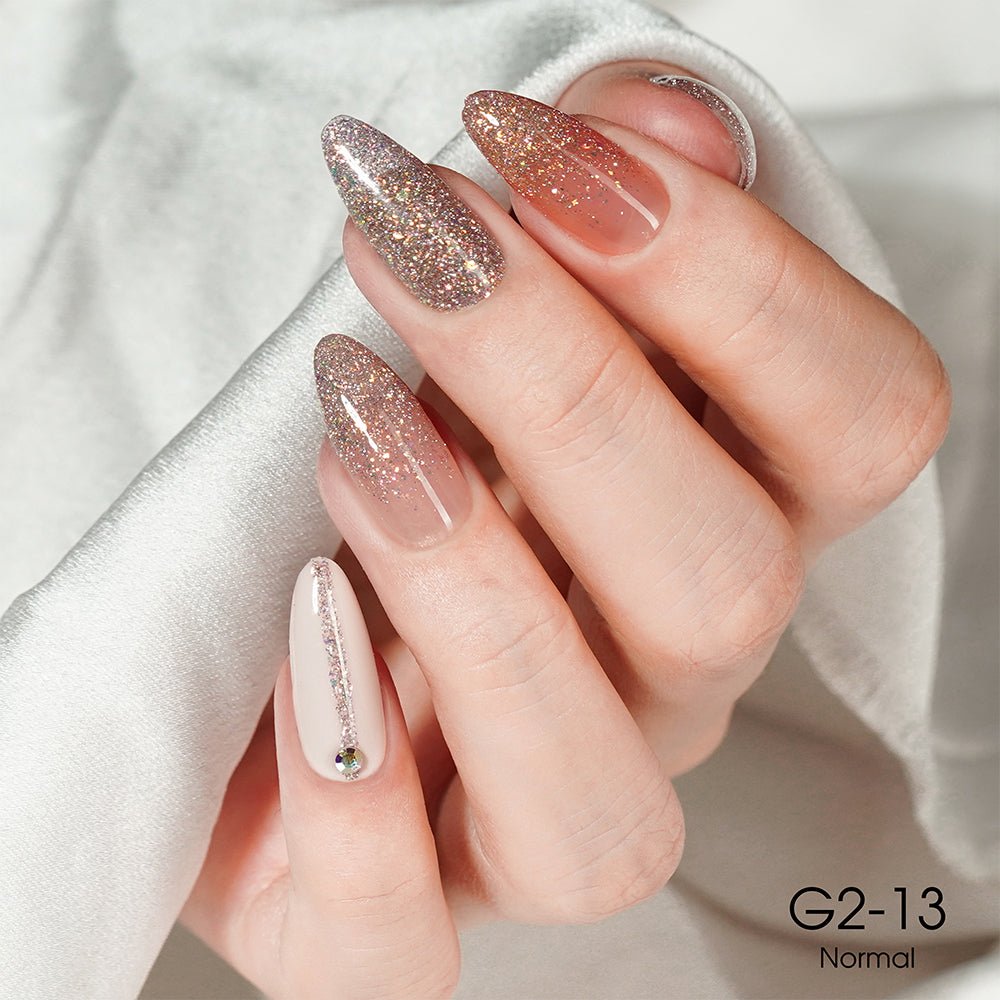 LAVIS Glitter G02 - 13 - Gel Polish 0.5 oz - Pillow Talk Collection - DTK Nail Supply