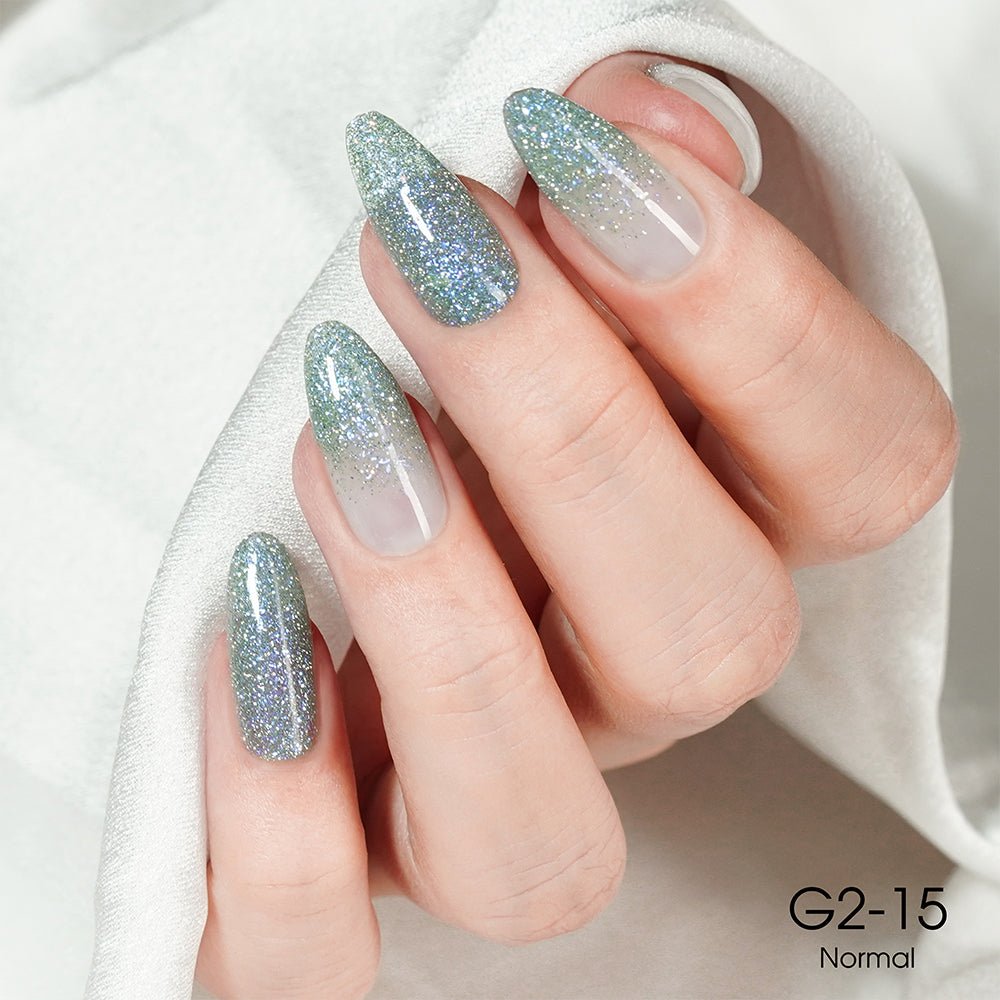 LAVIS Glitter G02 - 15 - Gel Polish 0.5 oz - Pillow Talk Collection - DTK Nail Supply
