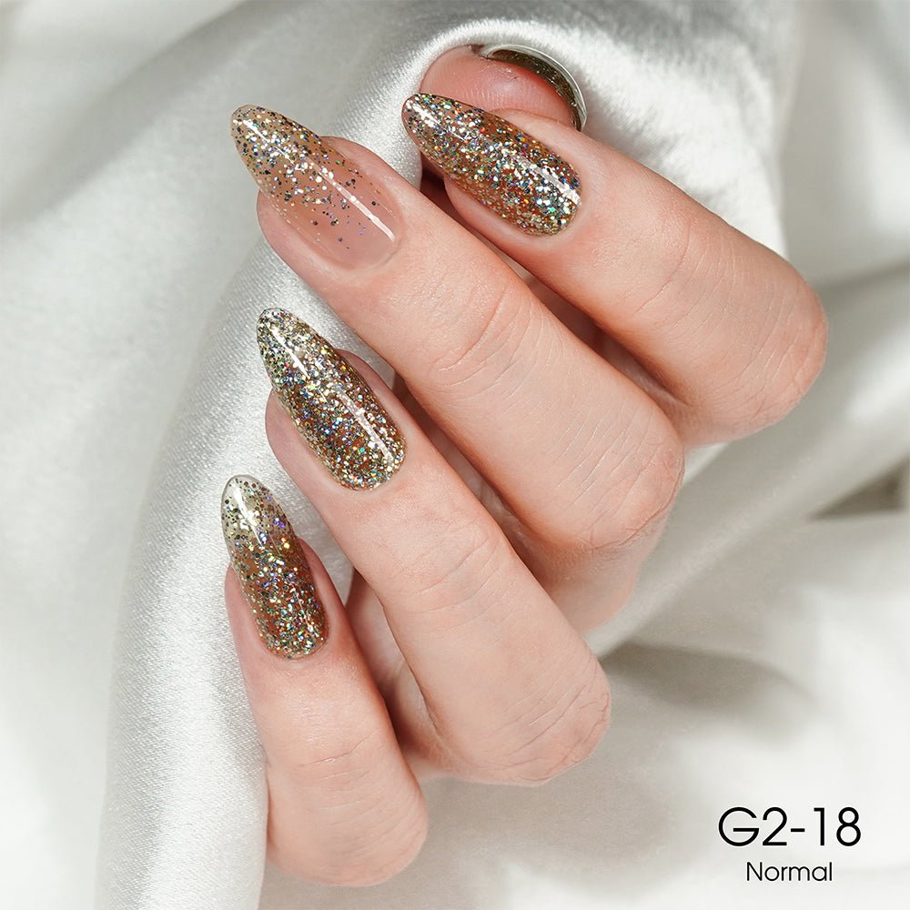 LAVIS Glitter G02 - 18 - Gel Polish 0.5 oz - Pillow Talk Collection - DTK Nail Supply