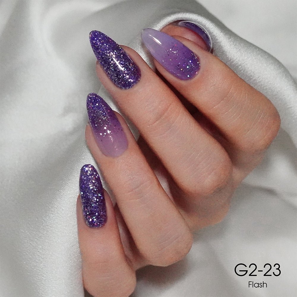 LAVIS Glitter G02 - 23 - Gel Polish 0.5 oz - Pillow Talk Collection - DTK Nail Supply
