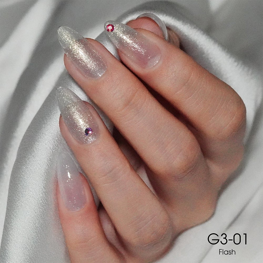 LAVIS Glitter G03 - 01 - Gel Polish 0.5 oz - Barbie Collection - DTK Nail Supply