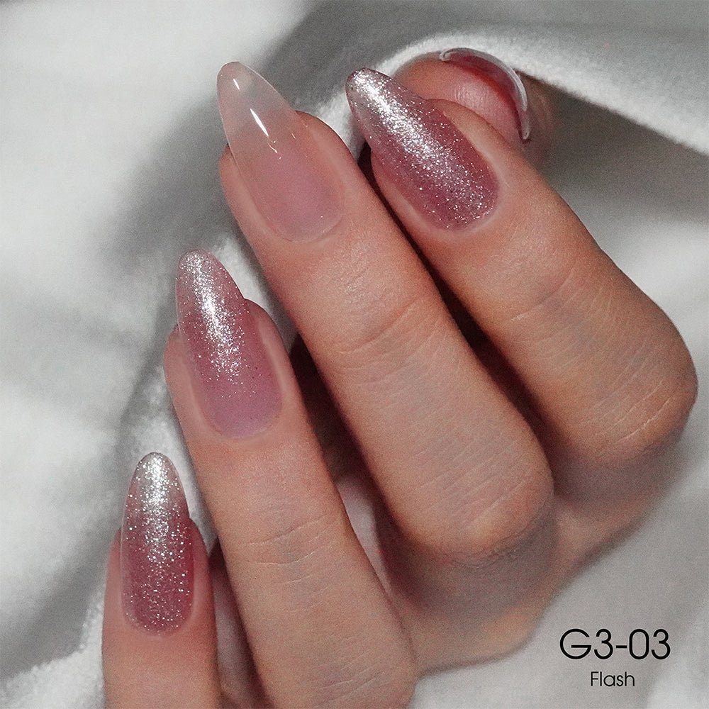 LAVIS Glitter G03 - 03 - Gel Polish 0.5 oz - Barbie Collection - DTK Nail Supply