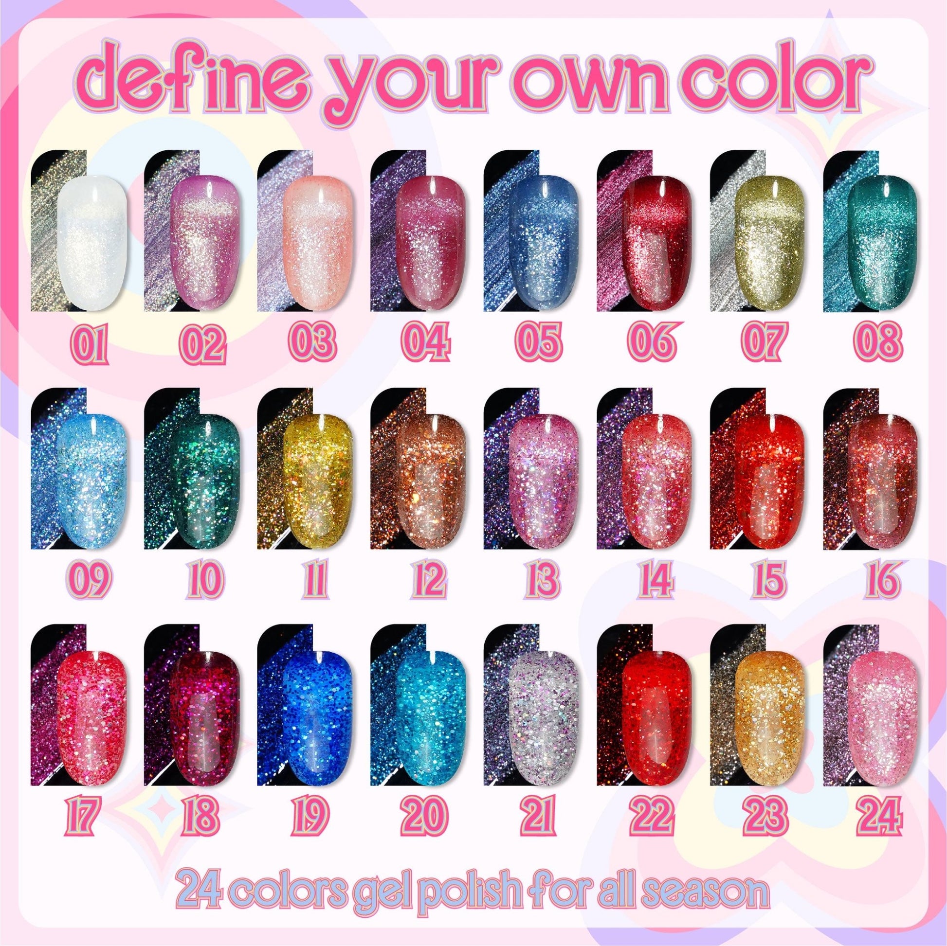 LAVIS Glitter G03 - 03 - Gel Polish 0.5 oz - Barbie Collection - DTK Nail Supply