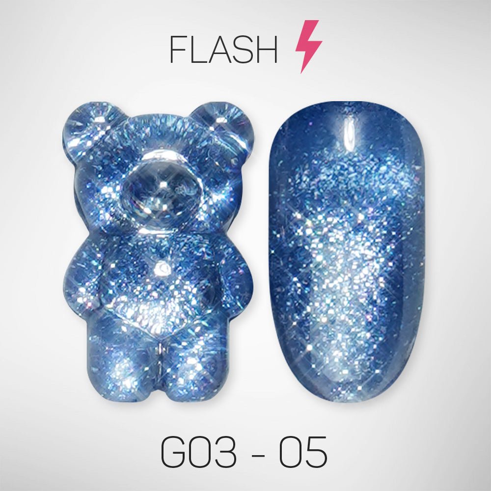 LAVIS Glitter G03 - 05 - Gel Polish 0.5 oz - Barbie Collection - DTK Nail Supply