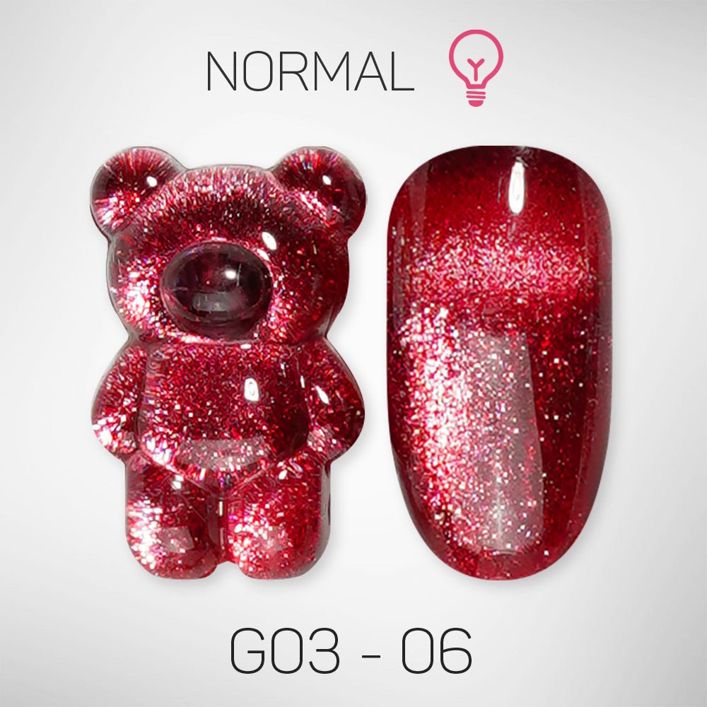 LAVIS Glitter G03 - 06 - Gel Polish 0.5 oz - Barbie Collection - DTK Nail Supply