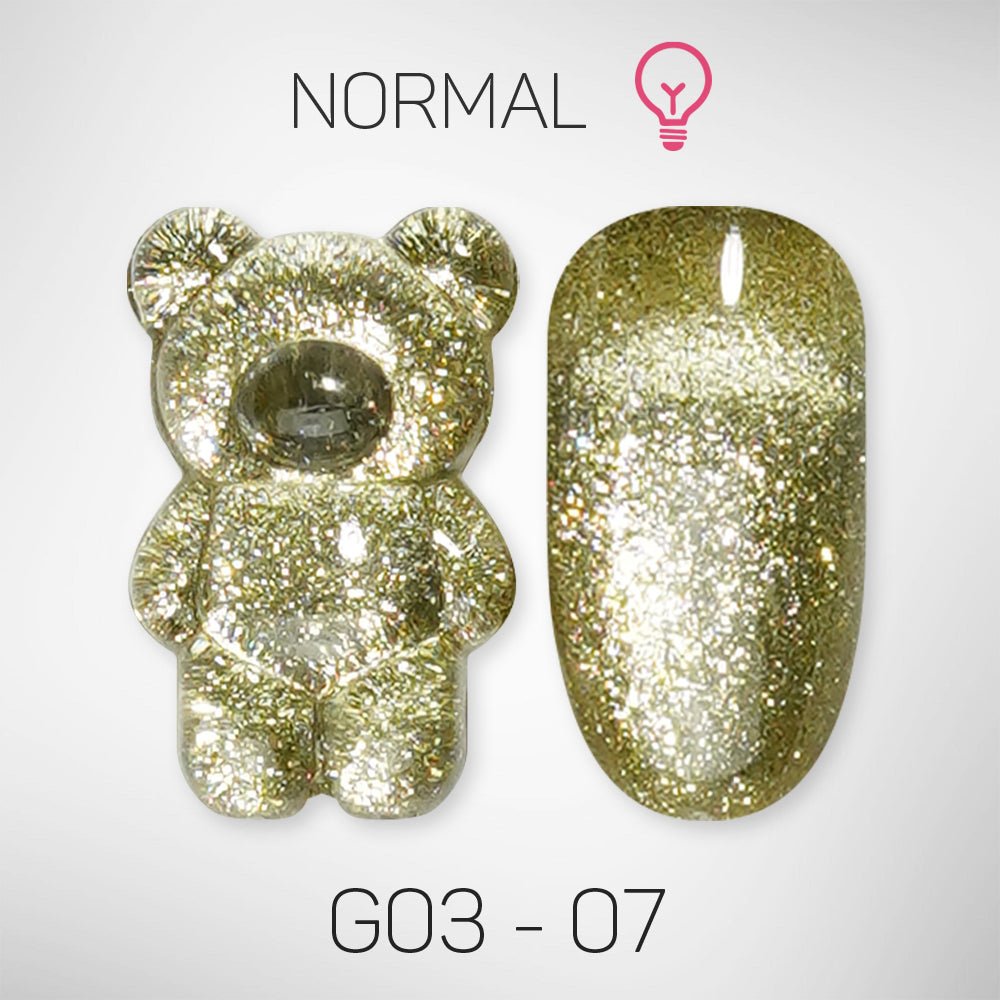 LAVIS Glitter G03 - 07 - Gel Polish 0.5 oz - Barbie Collection - DTK Nail Supply