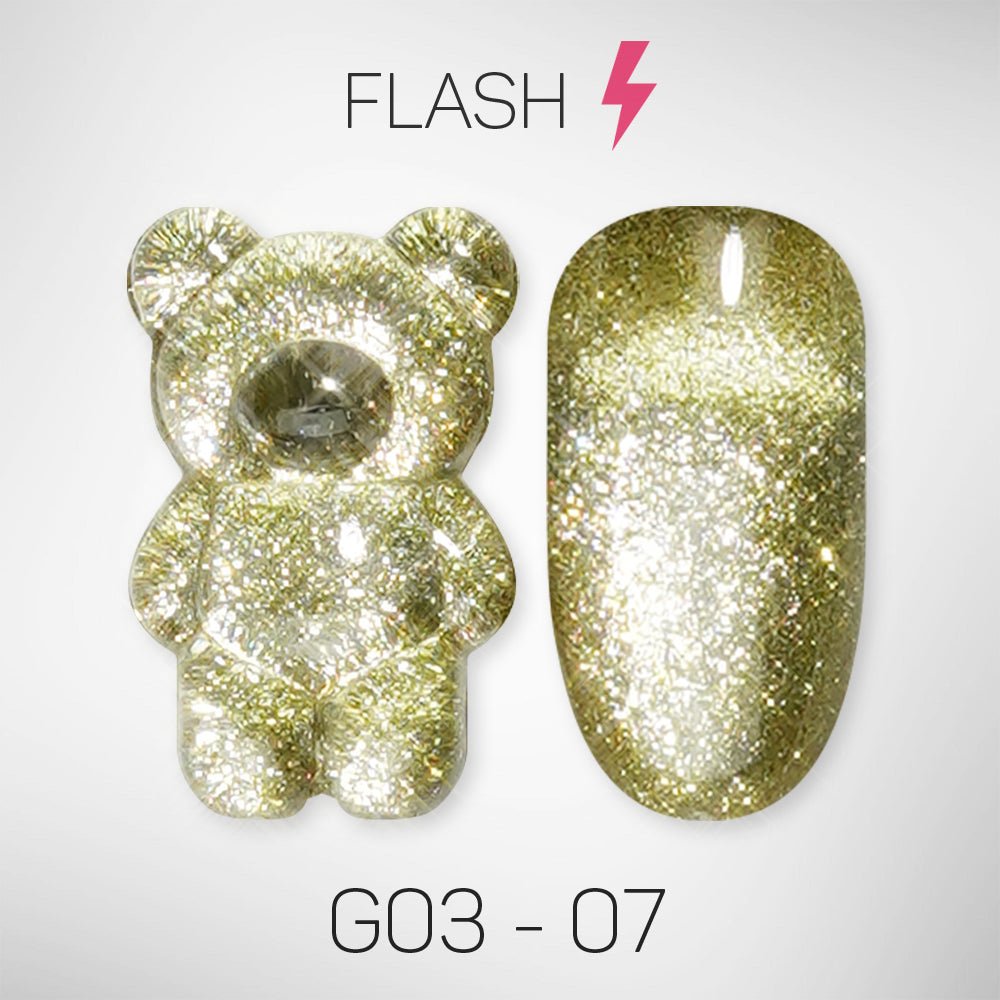 LAVIS Glitter G03 - 07 - Gel Polish 0.5 oz - Barbie Collection - DTK Nail Supply