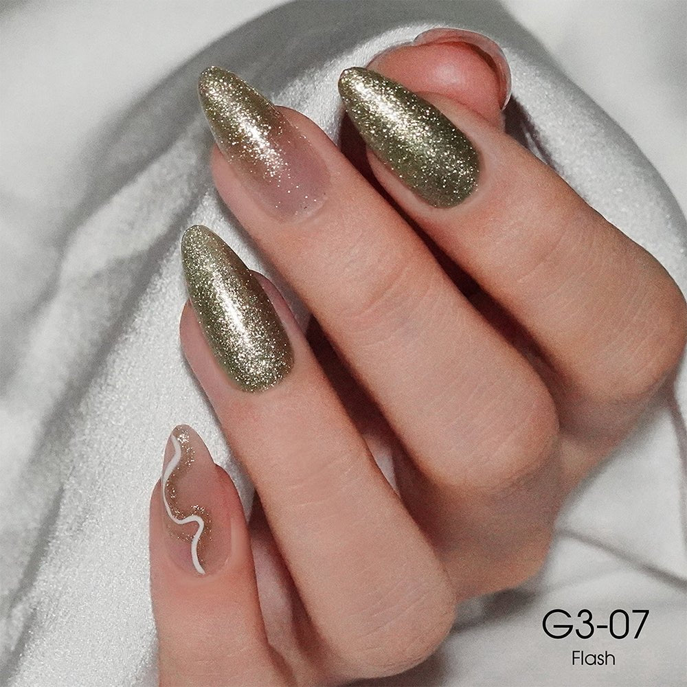LAVIS Glitter G03 - 07 - Gel Polish 0.5 oz - Barbie Collection - DTK Nail Supply