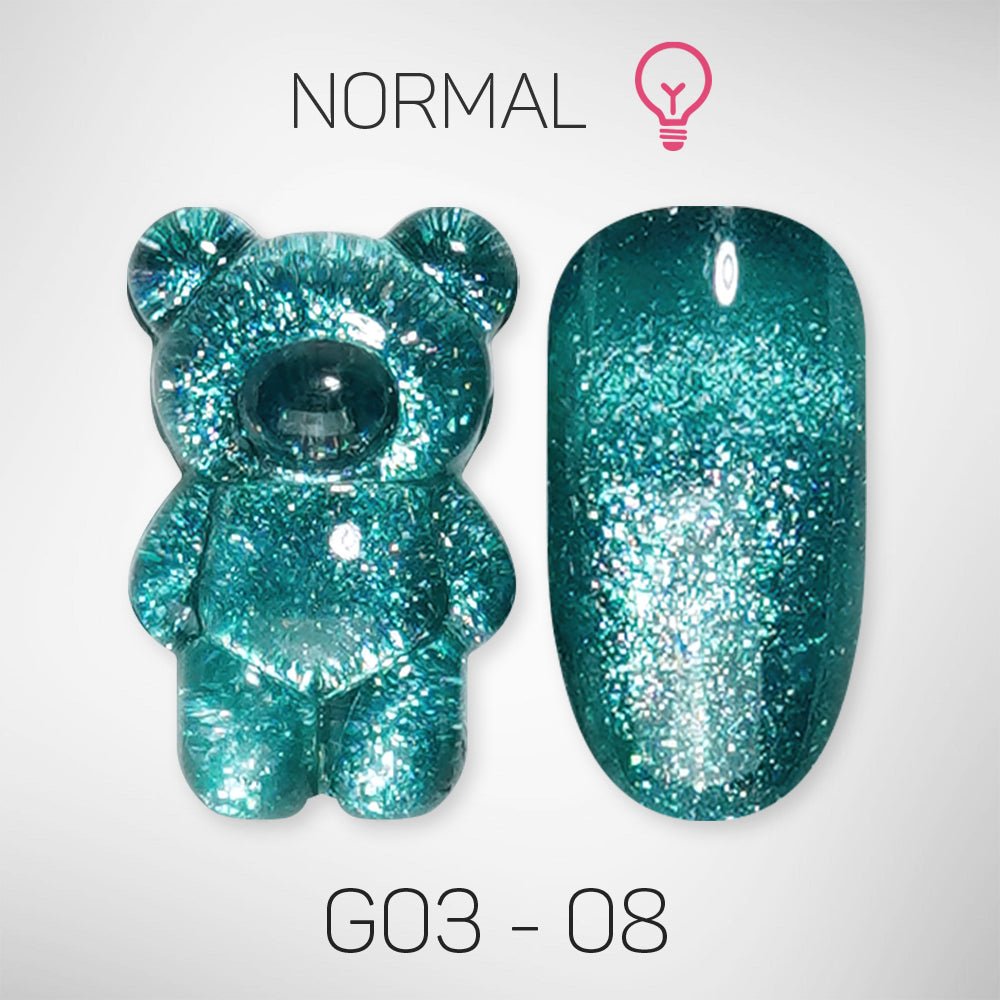 LAVIS Glitter G03 - 08 - Gel Polish 0.5 oz - Barbie Collection - DTK Nail Supply