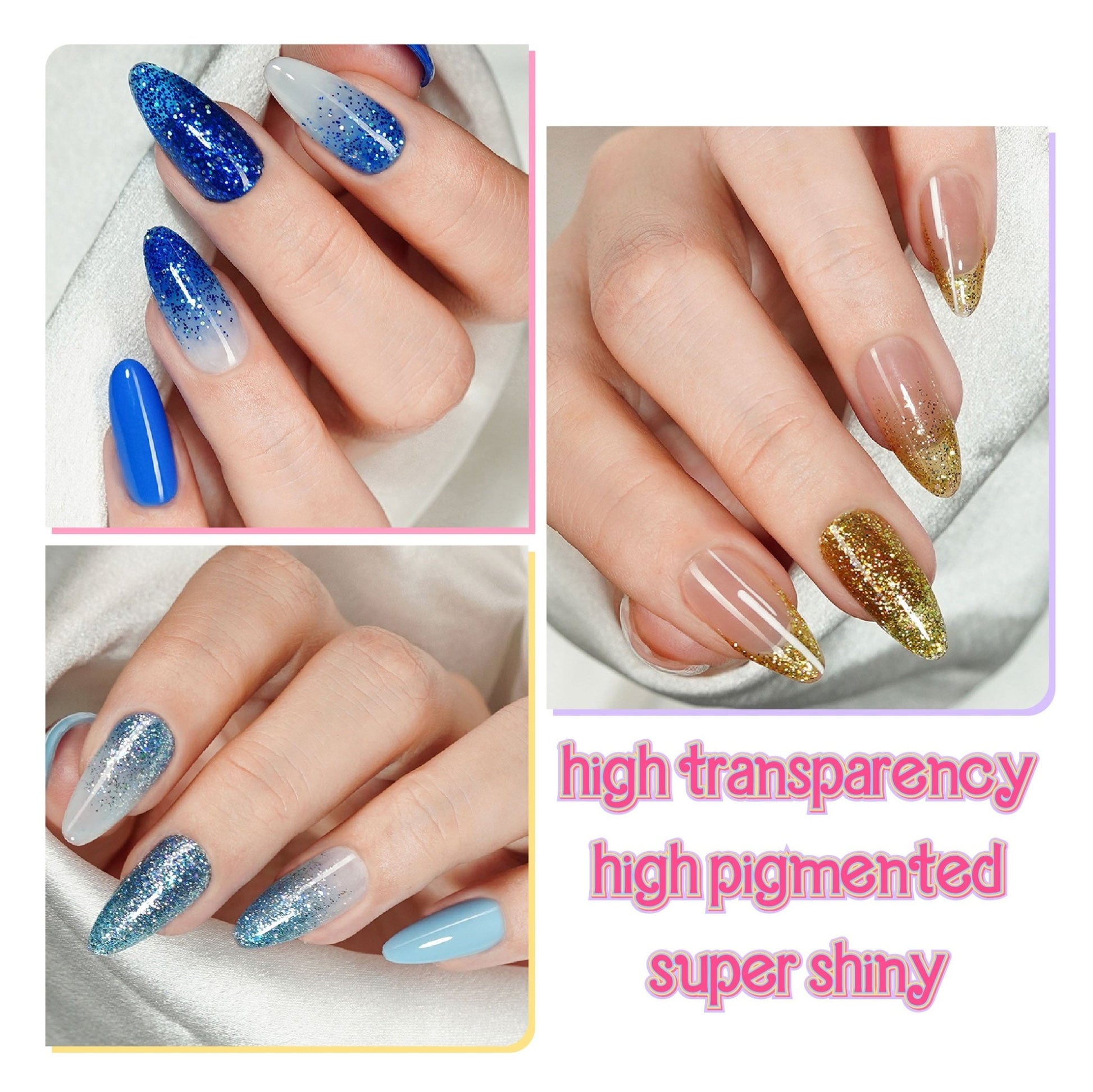LAVIS Glitter G03 - 08 - Gel Polish 0.5 oz - Barbie Collection - DTK Nail Supply