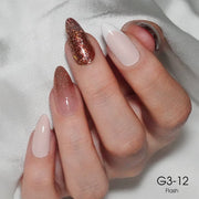 LAVIS Glitter G03 - 12 - Gel Polish 0.5 oz - Barbie Collection - DTK Nail Supply