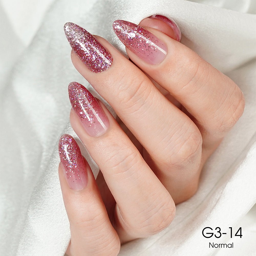 LAVIS Glitter G03 - 14 - Gel Polish 0.5 oz - Barbie Collection - DTK Nail Supply